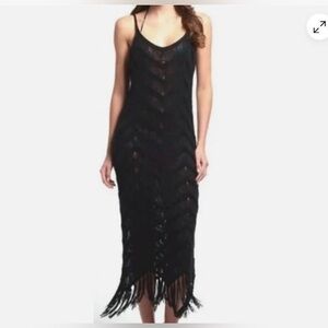 🌺525 America Fringe Open Knot Crochet Maxi